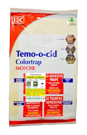 Οικολογικές παγίδες εντόμων Tem-o-cid κίτρινες 40x25 cm 10 τεμ